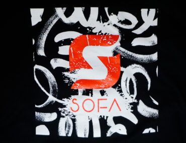 Image of front graphic on SOFA limited Tee